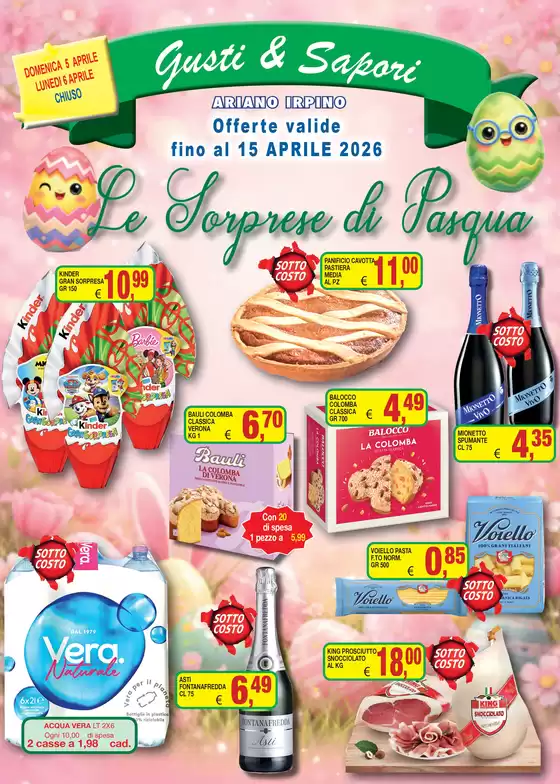 Volantino Gusti e Sapori Supermercato a Chiavari | Le sorprese di Pasqua | 2026-03-26T00:00:00.000Z - 2026-04-15T00:00:00.000Z