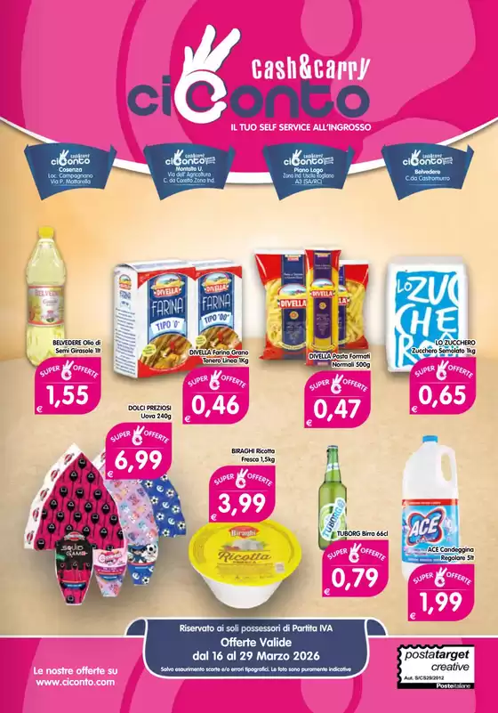 Volantino CiConto a Cologna Veneta | Offerte CiConto | 2026-03-16T00:00:00.000Z - 2026-03-29T00:00:00.000Z