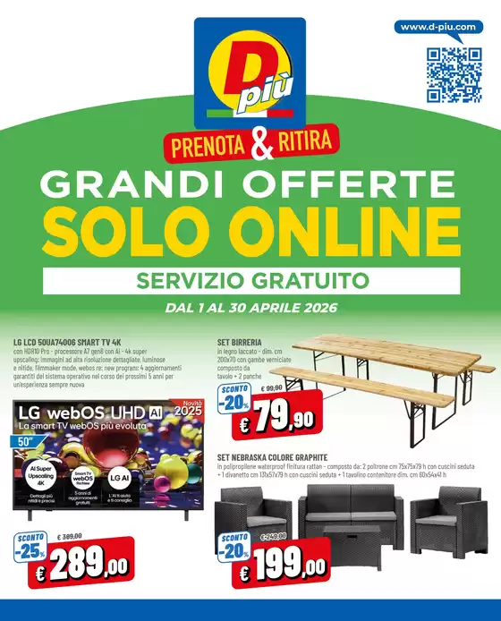 Volantino Dpiu a Taranto | Prenota e ritira | 2026-04-01T00:00:00.000Z - 2026-04-30T00:00:00.000Z