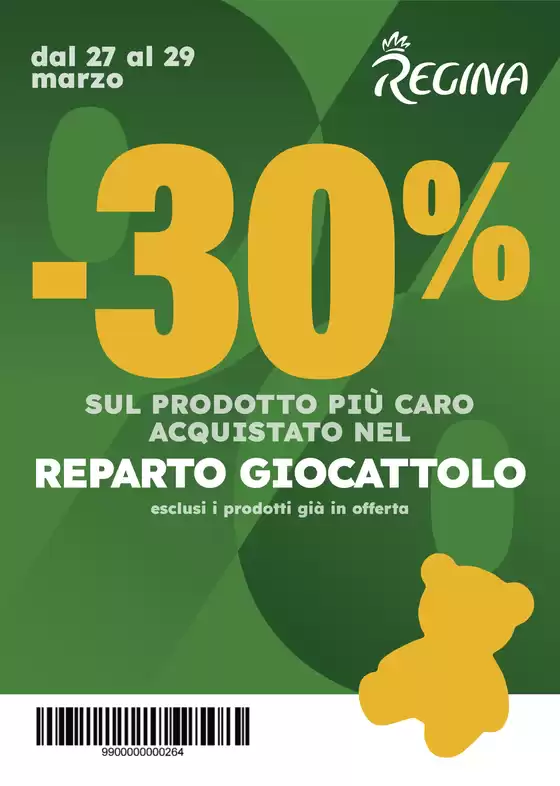 Volantino Regina Grandi Magazzini a Gela | -30% | 2026-03-27T00:00:00.000Z - 2026-03-29T00:00:00.000Z