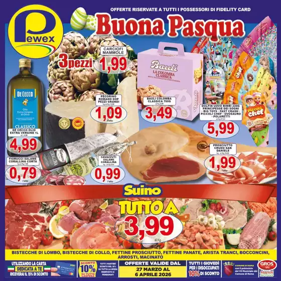 Volantino Pewex a Gela | Buona Pasqua | 2026-03-27T00:00:00.000Z - 2026-04-06T00:00:00.000Z