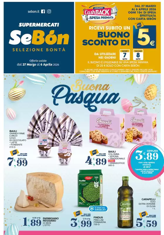 Volantino SeBón a Salerno | Buona Pasqua | 2026-03-27T00:00:00.000Z - 2026-04-06T00:00:00.000Z