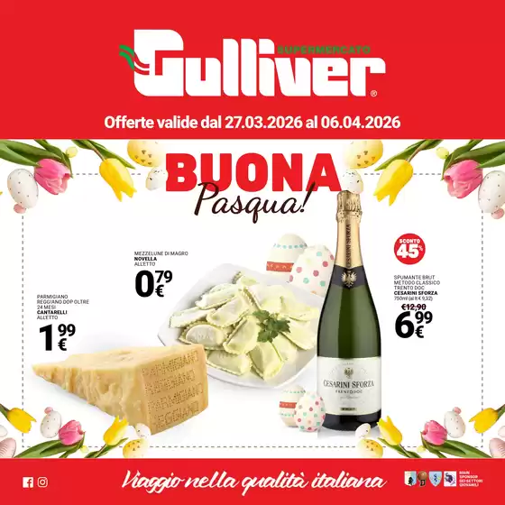 Volantino Gulliver a Salerno | Buona Pasqua | 2026-03-27T00:00:00.000Z - 2026-04-06T00:00:00.000Z