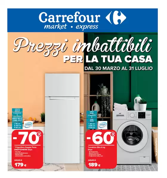 Volantino Carrefour Express a Salerno | Prezzi imbattibili | 2026-03-30T00:00:00.000Z - 2026-07-31T00:00:00.000Z