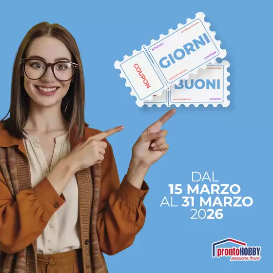 Volantino Pronto Hobby a Bagnara di Romagna | Coupon | 2026-03-27T00:00:00.000Z - 2026-03-31T00:00:00.000Z