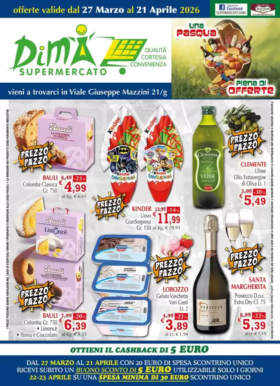 Volantino Supermercato Dima | Piena di offerte | 2026-03-27T00:00:00.000Z - 2026-04-21T00:00:00.000Z