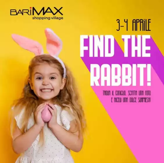 Volantino Barimax a Saronno | Find the rabbit! | 2026-04-03T00:00:00.000Z - 2026-04-04T00:00:00.000Z