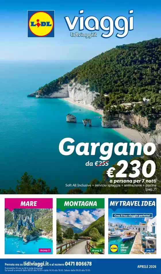 Volantino Lidl Viaggi a Sellia Marina | Aprile 2026 | 2026-04-01T00:00:00.000Z - 2026-04-30T00:00:00.000Z