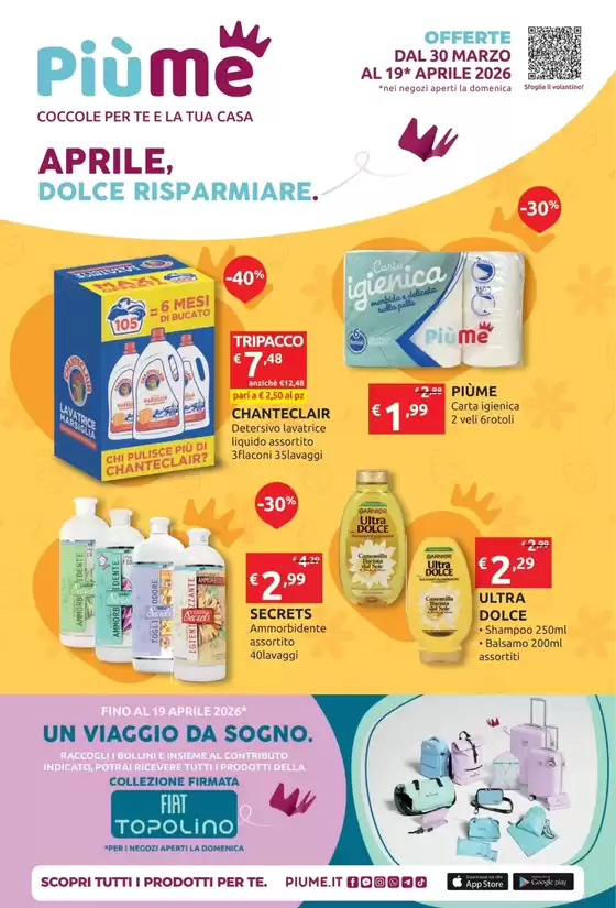 Volantino PiùMe a Messina | Aprile, dolce risparmiare. | 2026-03-30T00:00:00.000Z - 2026-04-19T00:00:00.000Z