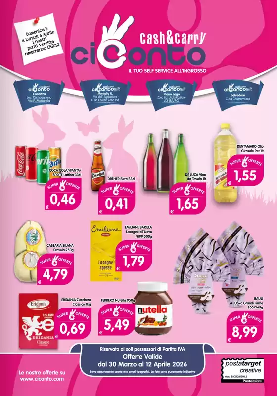Volantino CiConto | Offerte CiConto | 2026-03-30T00:00:00.000Z - 2026-04-12T00:00:00.000Z
