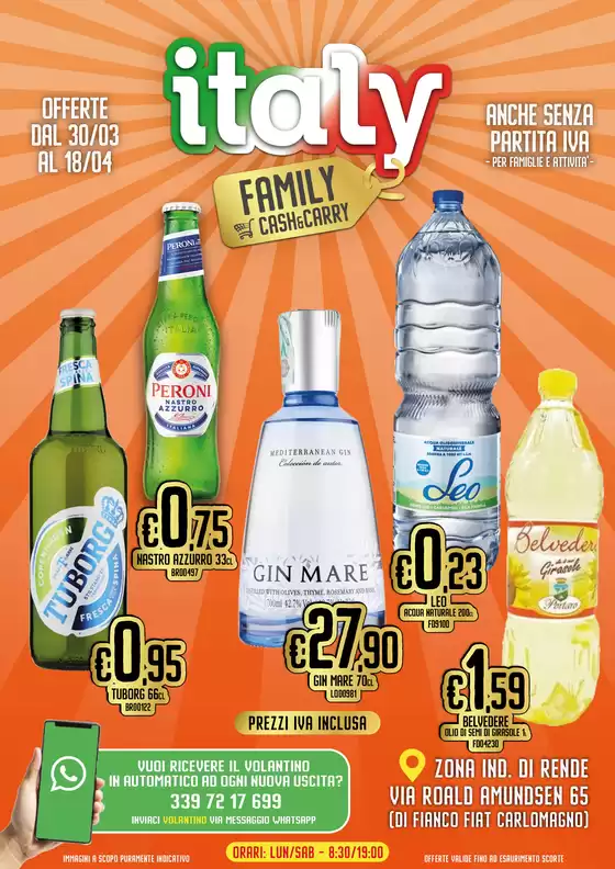 Volantino Italy Cash&Carry a Molfetta | Offerte dal 30/03 al 18/04 | 2026-03-30T00:00:00.000Z - 2026-04-18T00:00:00.000Z