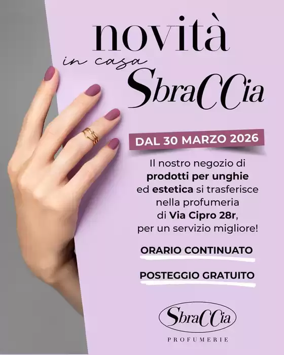 Volantino Profumerie Sbraccia a Misterbianco | Dal 30 marzo 2026 | 2026-03-30T00:00:00.000Z - 2026-03-30T00:00:00.000Z
