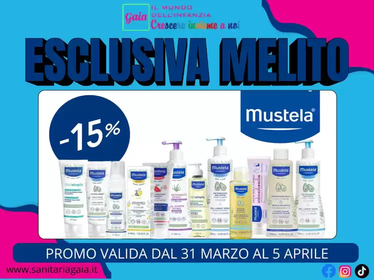 Volantino Sanitaria Gaia a Agrigento | Esclusiva melito | 2026-03-31T00:00:00.000Z - 2026-04-05T00:00:00.000Z