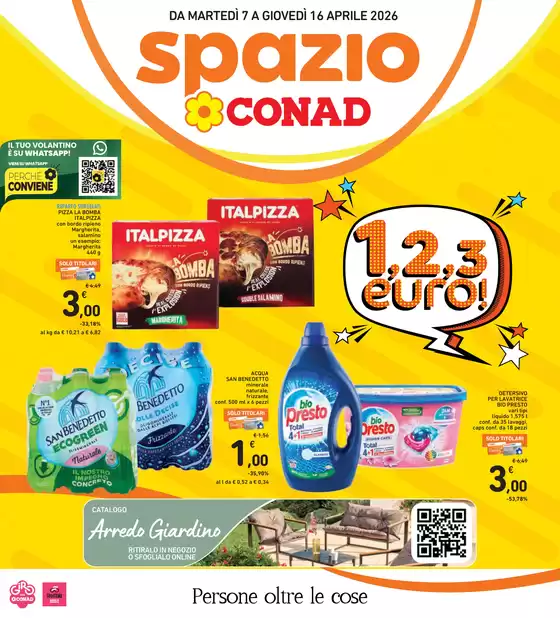 Volantino Spazio Conad a Torino | 1,2,3 euro! | 2026-04-07T00:00:00.000Z - 2026-04-16T00:00:00.000Z
