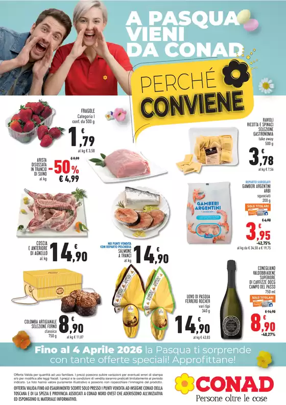 Volantino Conad Superstore a Vicenza | OFFERTE DI PASQUA | 2026-04-01T00:00:00.000Z - 2026-04-04T00:00:00.000Z