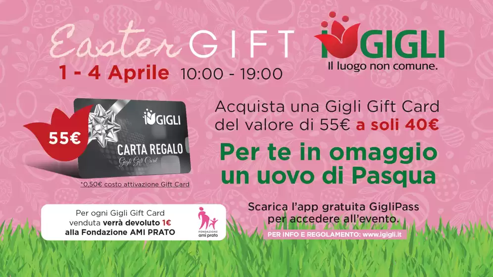 Volantino I Gigli a Aprilia | Easter gift | 2026-04-01T00:00:00.000Z - 2026-04-04T00:00:00.000Z