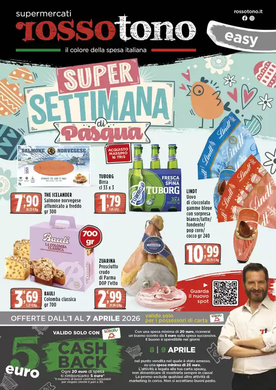 Volantino Supermercati Rossotono Easy a Vicenza | Super settimana di pasqua | 2026-04-01T00:00:00.000Z - 2026-04-07T00:00:00.000Z