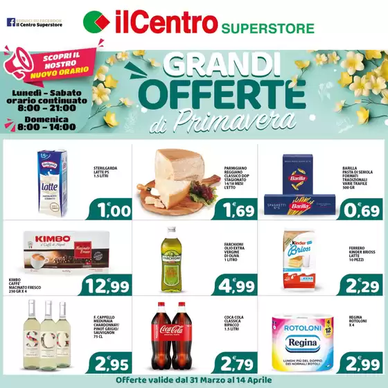 Volantino Il Centro Superstore a Catania | Grandi offerte di primavera | 2026-03-31T00:00:00.000Z - 2026-04-14T00:00:00.000Z