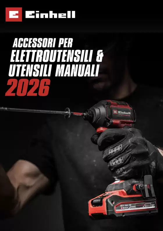 Volantino Einhell a Genova | ACCESSORI PER ELETTROUTENSILI & UTENSILI MANUALI 2026 | 2026-03-31T00:00:00.000Z - 2026-12-31T00:00:00.000Z