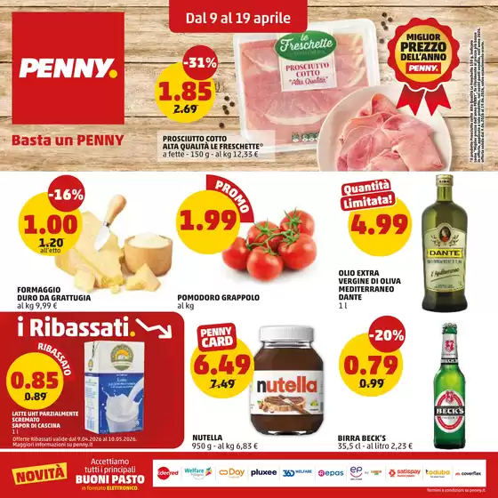 Volantino PENNY a Catania | Dal 9 al 19 aprile | 2026-04-09T00:00:00.000Z - 2026-04-19T00:00:00.000Z