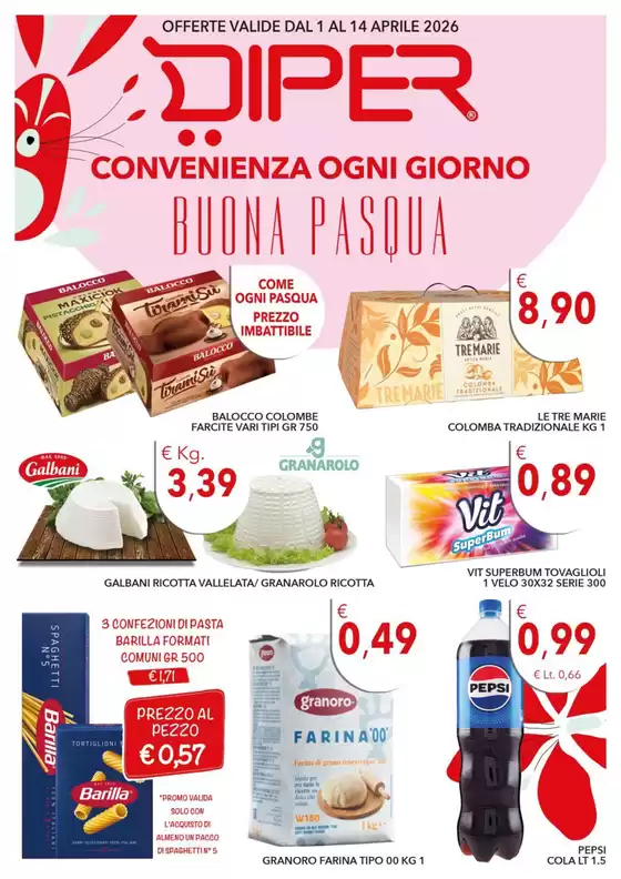 Volantino Diper Spesa a Bova Marina | Buona Pasqua | 2026-04-01T00:00:00.000Z - 2026-04-14T00:00:00.000Z