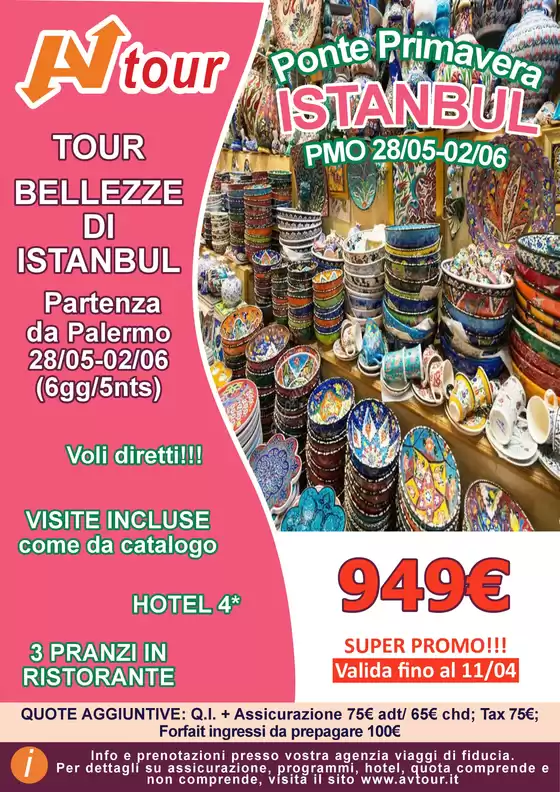 Volantino Av Tour a Milano | Ponte primavera istanbul | 2026-05-28T00:00:00.000Z - 2026-06-02T00:00:00.000Z