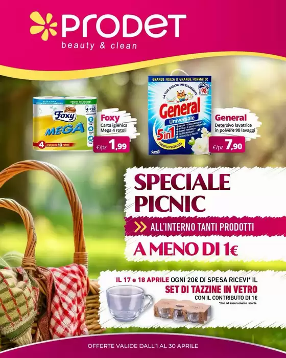 Volantino Prodet a Palermo | Offerte valide dall'1 al 30 aprile | 2026-04-01T00:00:00.000Z - 2026-04-30T00:00:00.000Z