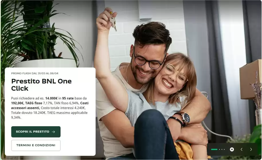 Volantino BNL a Camerino | Prestito | 2026-04-01T00:00:00.000Z - 2026-04-06T00:00:00.000Z