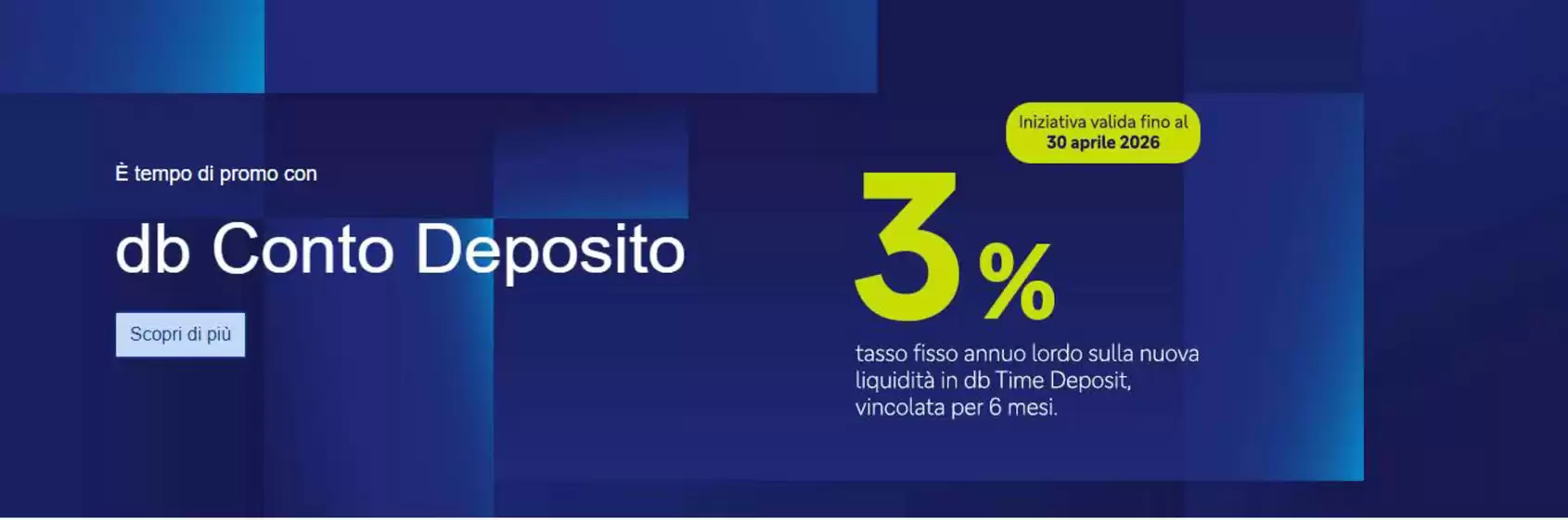 Volantino Deutsche Bank | 3% | 2026-04-01T00:00:00.000Z - 2026-04-30T00:00:00.000Z