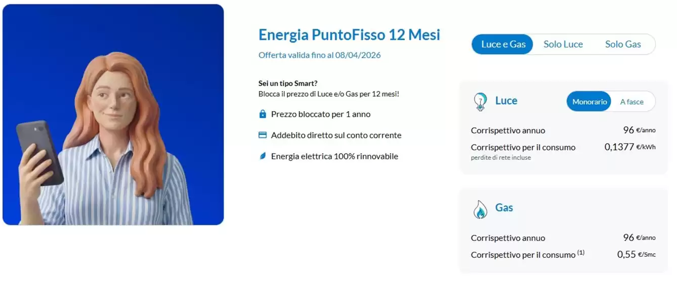 Volantino Engie a Verona | Energia PuntoFisso 12 Mesi | 2026-04-01T00:00:00.000Z - 2026-04-08T00:00:00.000Z