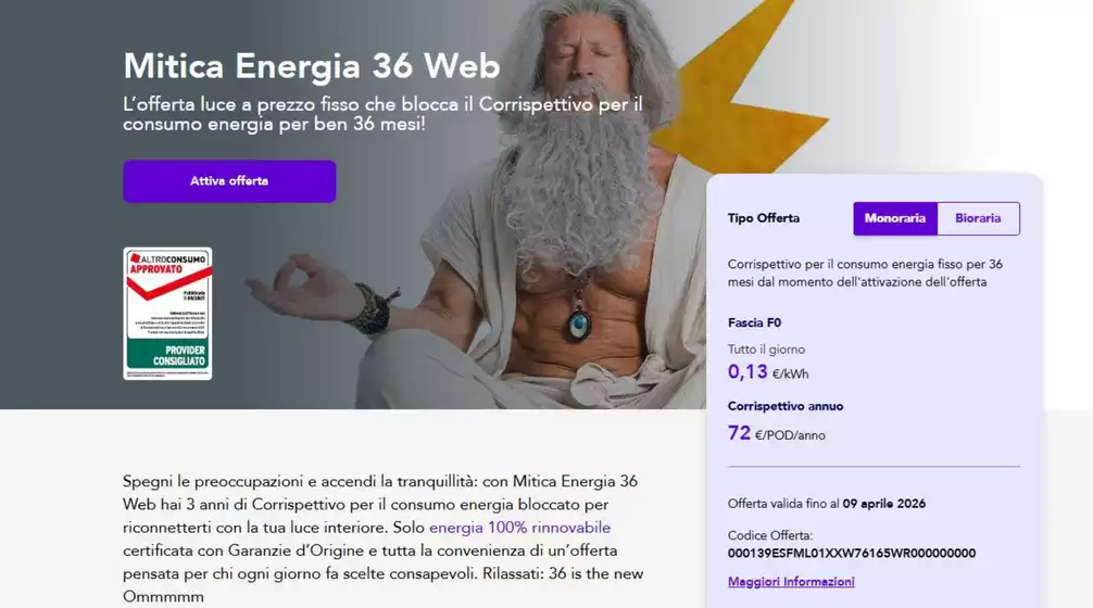 Volantino Dolomiti Energia a Verona | Mitica gas 36 web | 2026-04-01T00:00:00.000Z - 2026-04-09T00:00:00.000Z