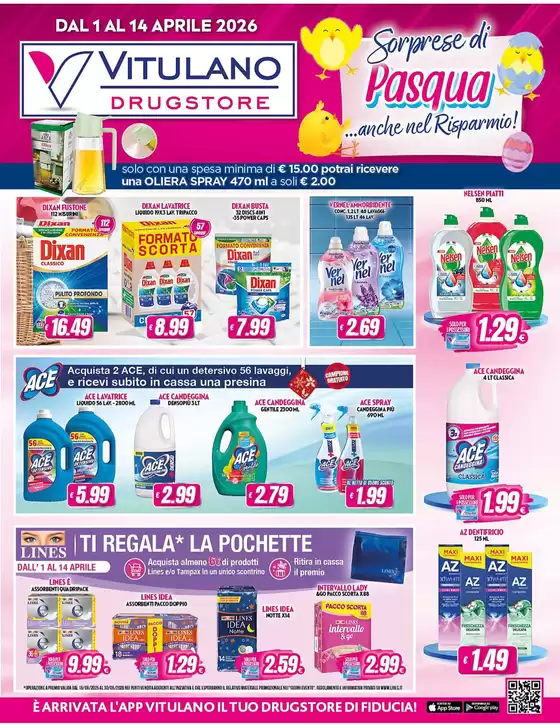 Volantino Vitulano Drugstore a Trieste | Sorprese di Pasqua | 2026-04-01T00:00:00.000Z - 2026-04-12T00:00:00.000Z