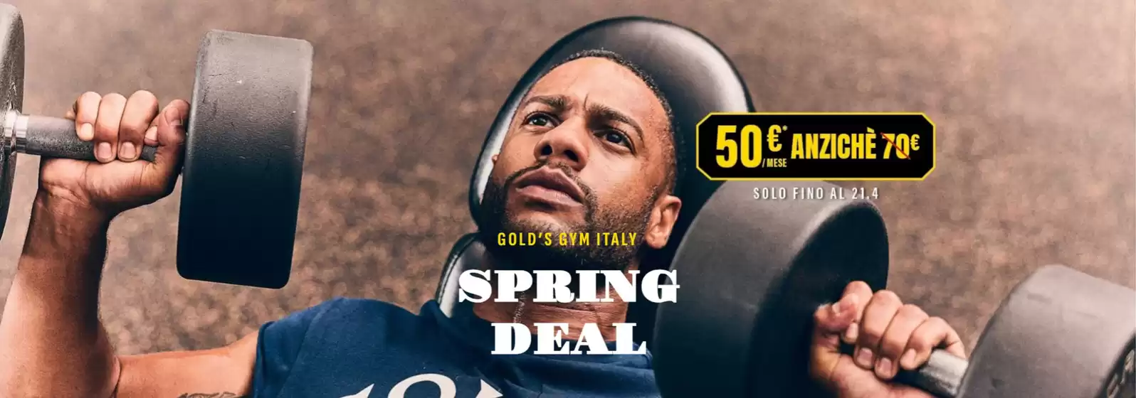 Volantino Gold's Gym a Vicenza | Spring deal | 2026-04-01T00:00:00.000Z - 2026-04-21T00:00:00.000Z