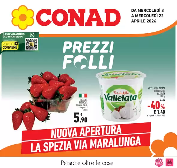 Volantino Conad | Prezzi folli | 2026-04-08T00:00:00.000Z - 2026-04-22T00:00:00.000Z