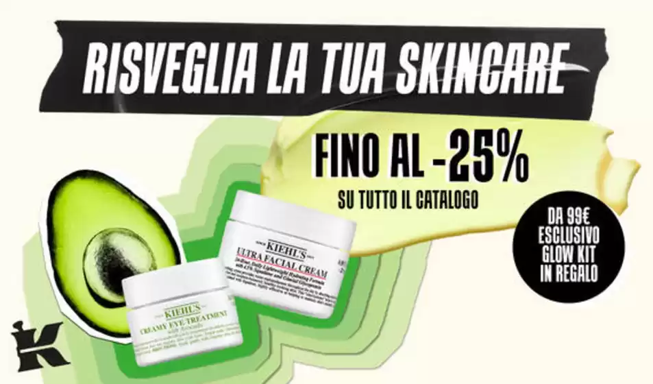 Volantino Kiehls a Firenze | Fino al -25% | 2026-04-01T00:00:00.000Z - 2026-04-15T00:00:00.000Z