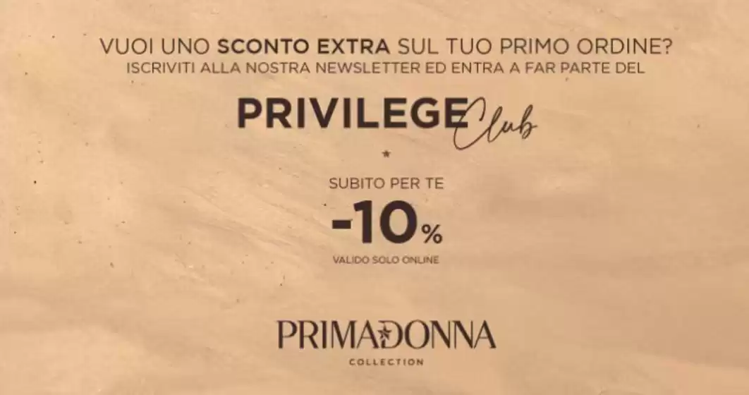 Volantino Primadonna | Subito per te -10% | 2026-04-01T00:00:00.000Z - 2026-04-01T00:00:00.000Z