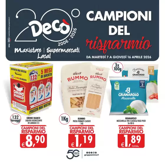 Volantino Decò a Giarratana | Campioni del risparmio! | 2026-04-07T00:00:00.000Z - 2026-04-16T00:00:00.000Z