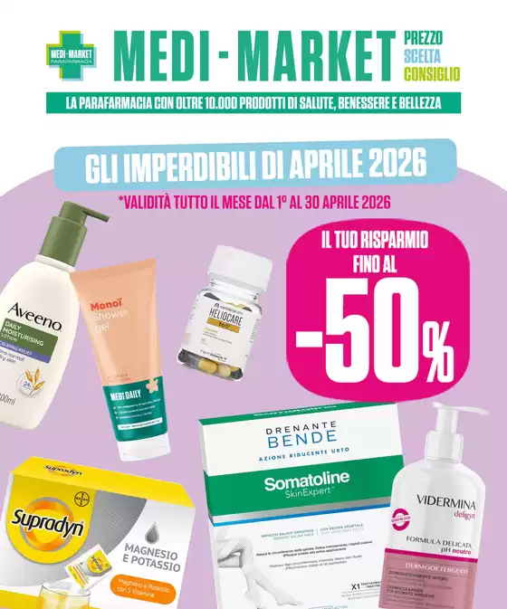 Volantino Medi-Market | Gli imperdibili di aprile | 2026-04-01T00:00:00.000Z - 2026-04-30T00:00:00.000Z