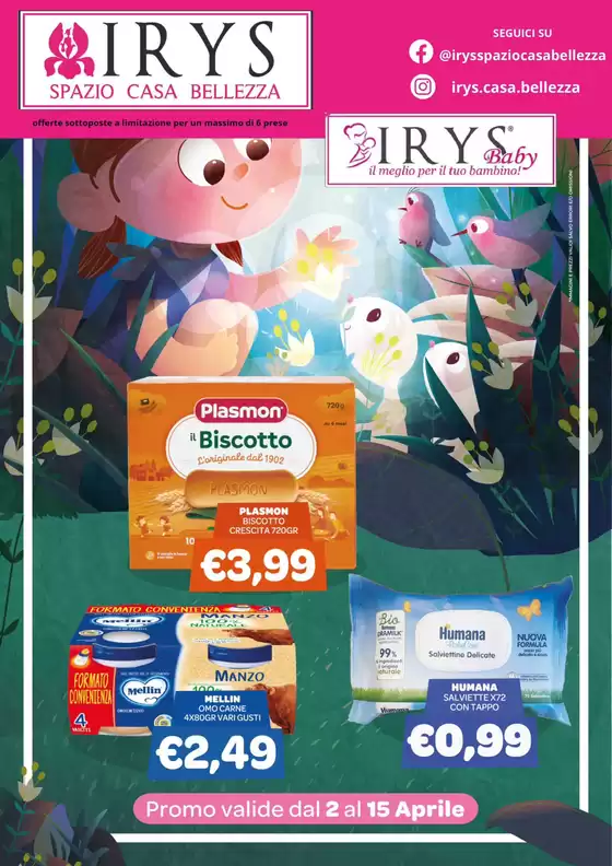 Volantino Irys | Promo valide dal 2 al 15 aprile | 2026-04-02T00:00:00.000Z - 2026-04-15T00:00:00.000Z