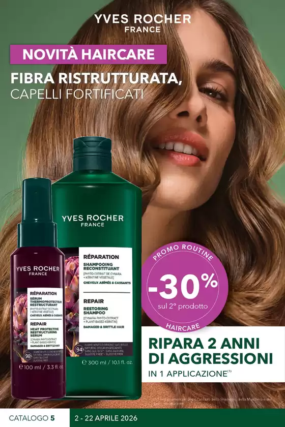 Volantino Yves Rocher a Urbino | FIBRA RISTRUTTURATA, CAPELLI FORTIFICATI | 2026-04-02T00:00:00.000Z - 2026-04-22T00:00:00.000Z