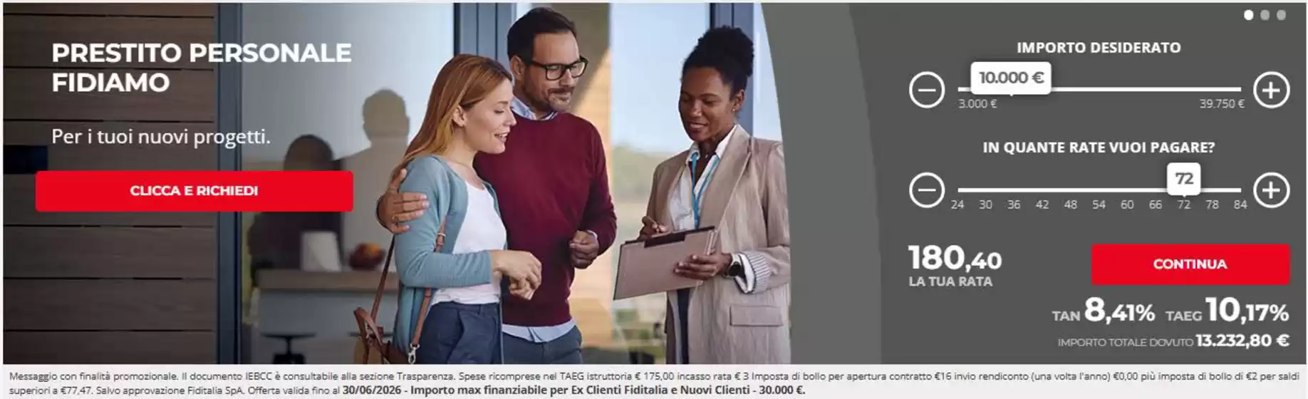 Volantino Fiditalia a Carugate | Prestito personale fidiamo | 2026-04-02T00:00:00.000Z - 2026-06-30T00:00:00.000Z