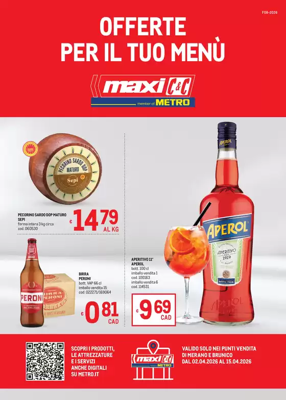 Volantino Metro a Sassari | Offerte per il tuo Menù - MAXI | 2026-04-02T00:00:00.000Z - 2026-04-15T00:00:00.000Z