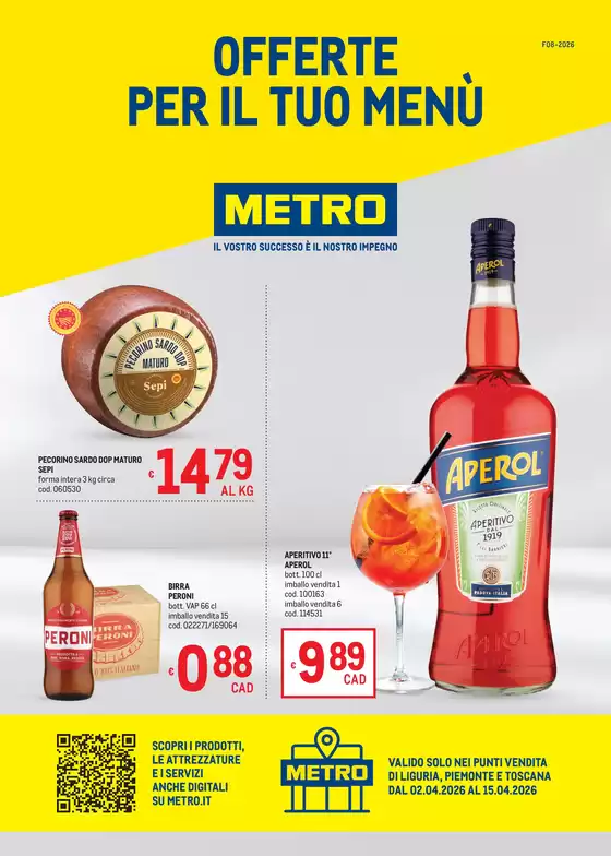 Volantino Metro a Montepaone | Offerte per il tuo Menù - AREA 2 | 2026-04-02T00:00:00.000Z - 2026-04-15T00:00:00.000Z