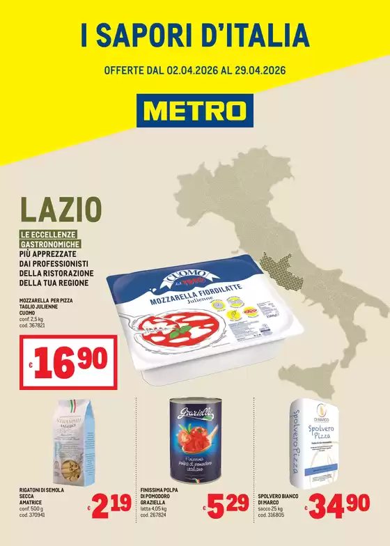 Volantino Metro a Montepaone | Sapori dItalia - LAZIO | 2026-04-02T00:00:00.000Z - 2026-04-29T00:00:00.000Z