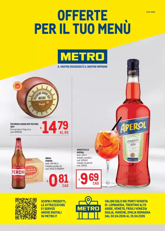 Volantino Metro a Montepaone | Offerte per il tuo Menù - AREA 1 | 2026-04-02T00:00:00.000Z - 2026-04-15T00:00:00.000Z