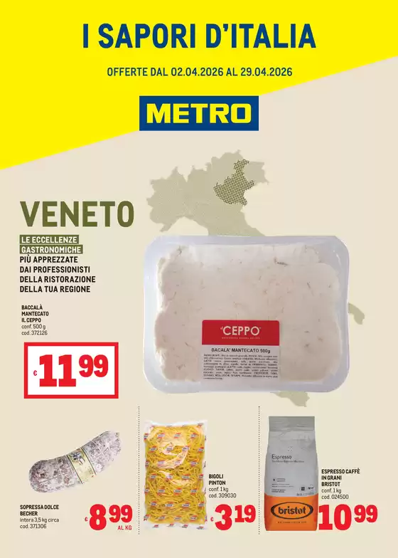 Volantino Metro a Montepaone | Sapori dItalia - VENETO | 2026-04-02T00:00:00.000Z - 2026-04-29T00:00:00.000Z