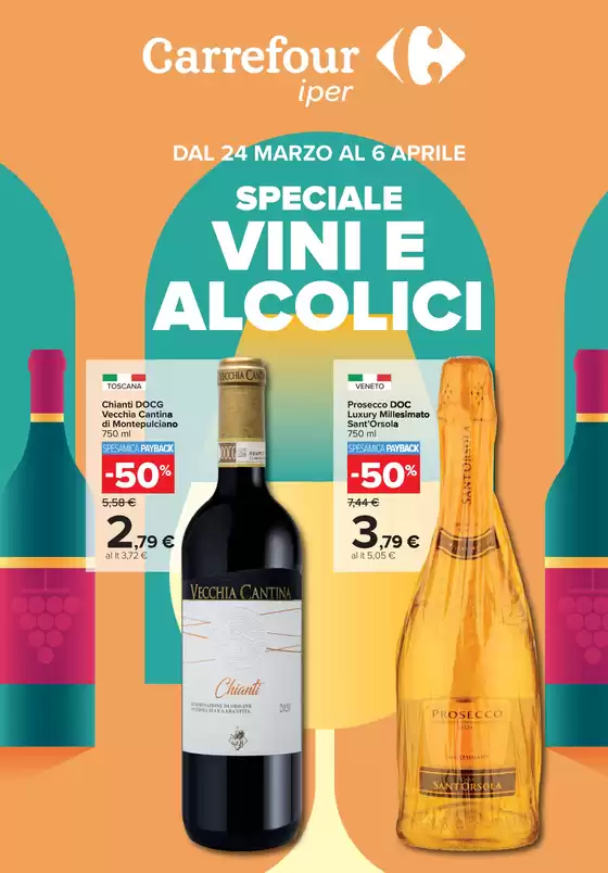 Volantino Carrefour Ipermercati a Grugliasco | Speciale vini | 2026-03-24T00:00:00.000Z - 2026-04-06T00:00:00.000Z