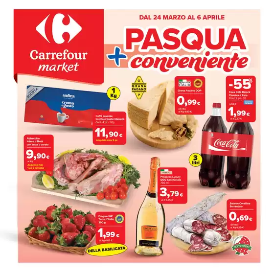 Volantino Carrefour Market a Rovereto | Pasqua + conveniente | 2026-03-24T00:00:00.000Z - 2026-04-06T00:00:00.000Z