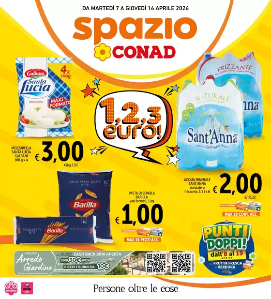 Volantino Spazio Conad | 1, 2, 3 Euro | 2026-04-07T00:00:00.000Z - 2026-04-16T00:00:00.000Z