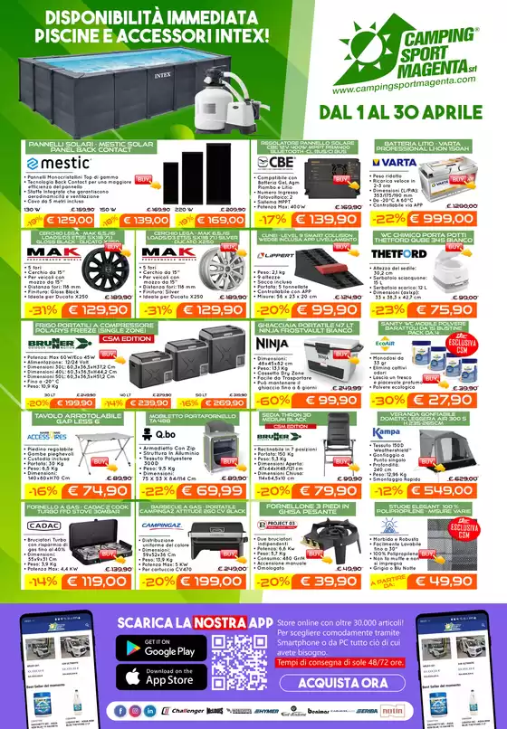 Volantino Camping Sport Magenta a Vizzolo Predabissi | Dal 1 al 30 aprile | 2026-04-03T00:00:00.000Z - 2026-04-30T00:00:00.000Z